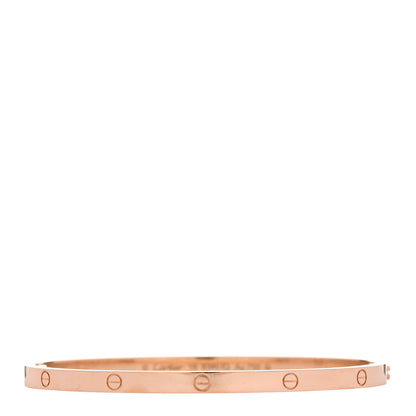 Cartier 18K Pink Gold Small LOVE Bracelet 18 1 of 9
