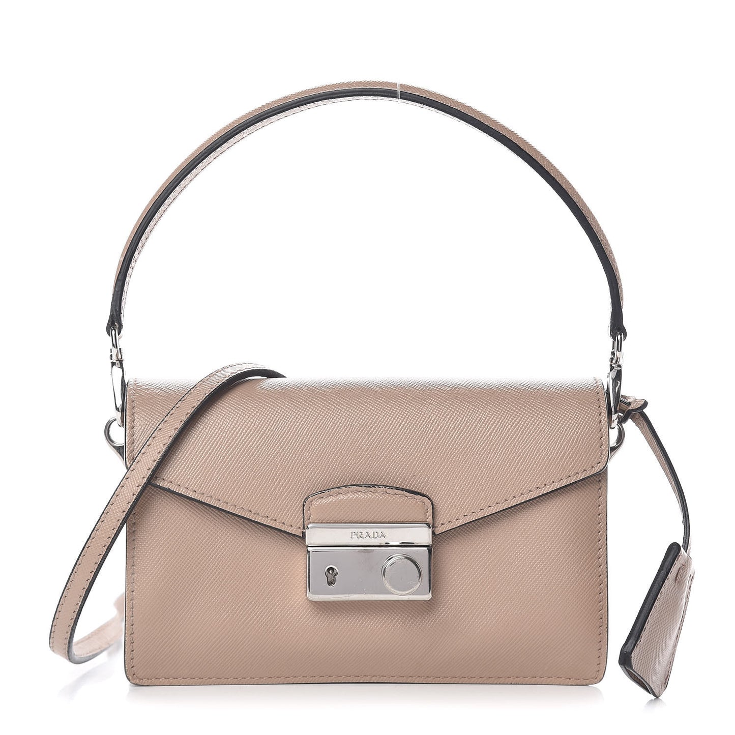 Saffiano Lux Sound Shoulder Bag Cipria