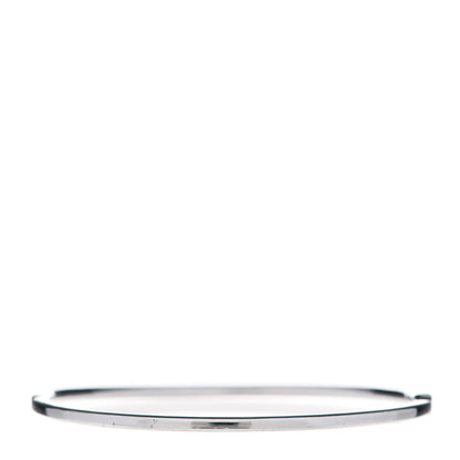 Tiffany 18K White Gold Diamond Metro Bangle Bracelet 3 of 4