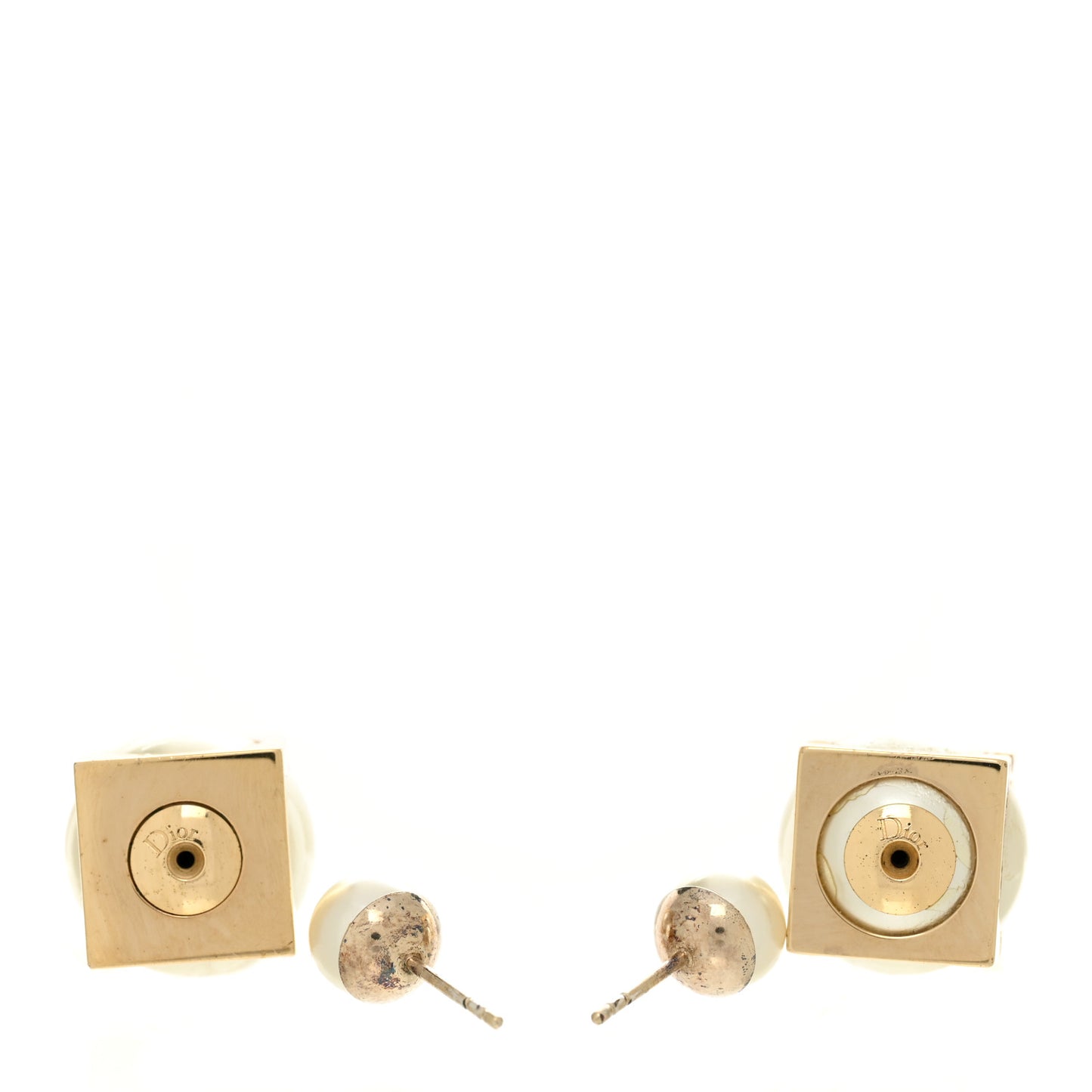 Tribal Cube Earrings Gold