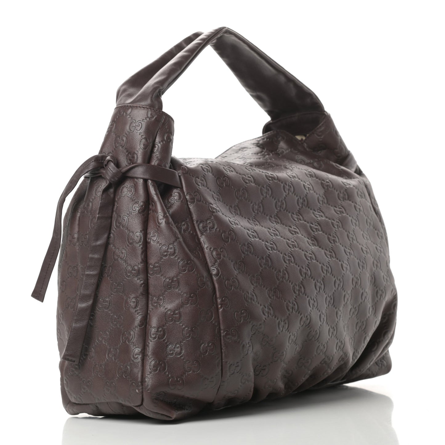 Guccissima Medium Hysteria Tote Chocolate