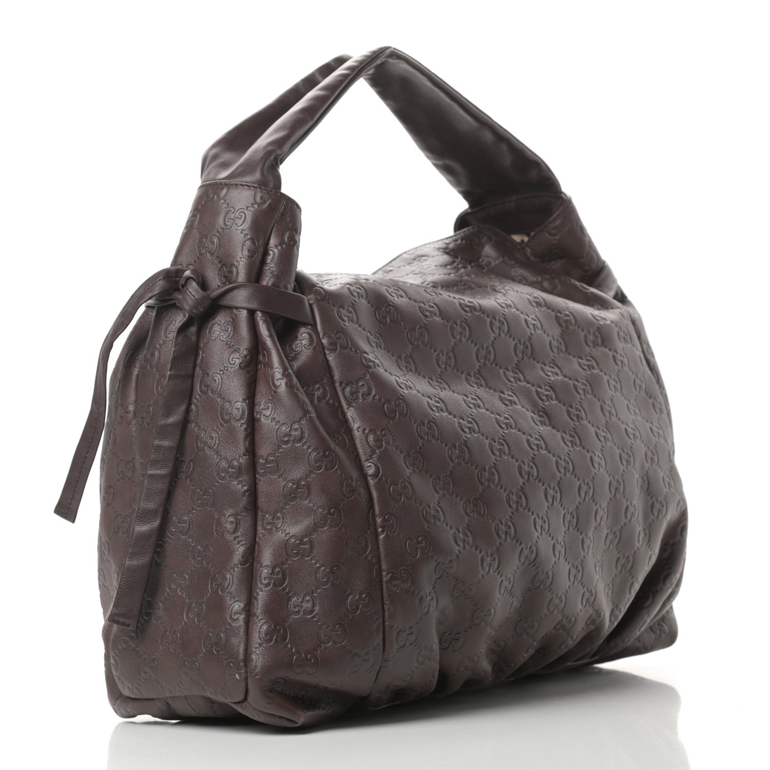 Gucci Guccissima Medium Hysteria Tote Chocolate 3 of 11