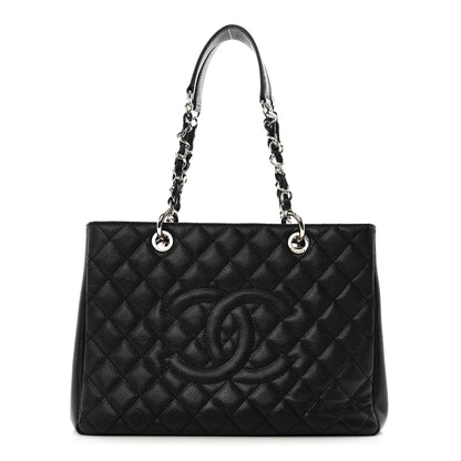 Chanel Caviar Quilted Grand Shopping Tote GST Black 1 of 10