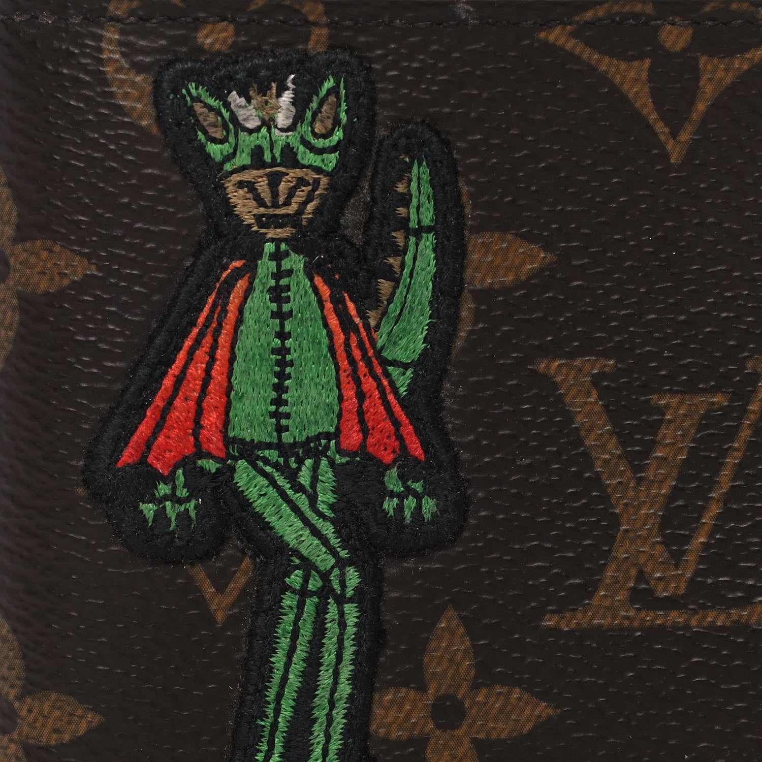 Louis Vuitton Monogram Embroidered Cartoon LV Friends Slender Wallet 9 of 12