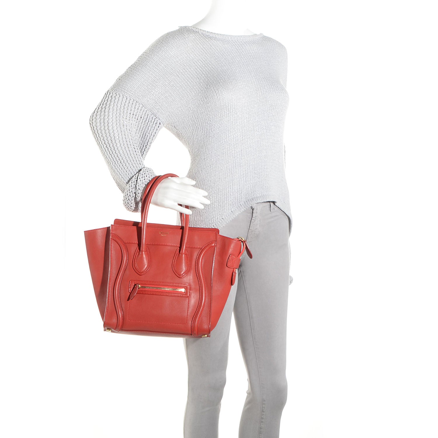 Celine Smooth Calfskin Micro Luggage 2 of 9