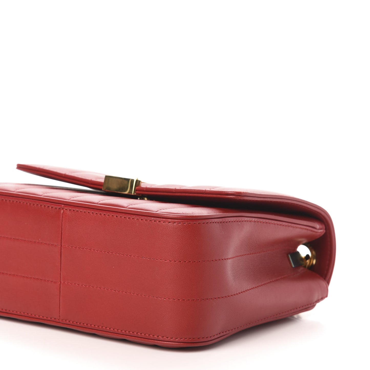 Lambskin Matelasse Monogram Medium Vicky Chain Bag Rouge Eros