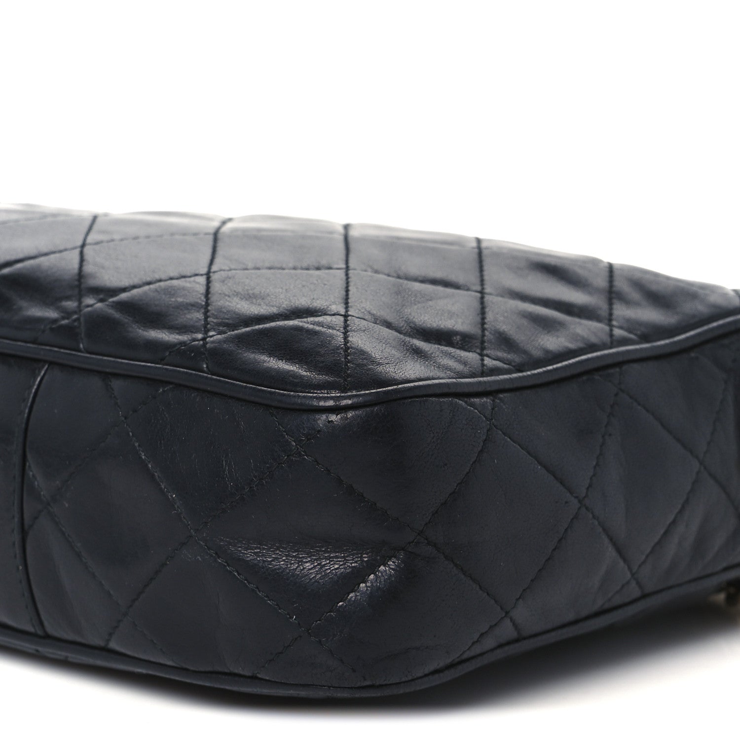 Chanel Lambskin Quilted CC Tassel Camera Case Black 11 of 12