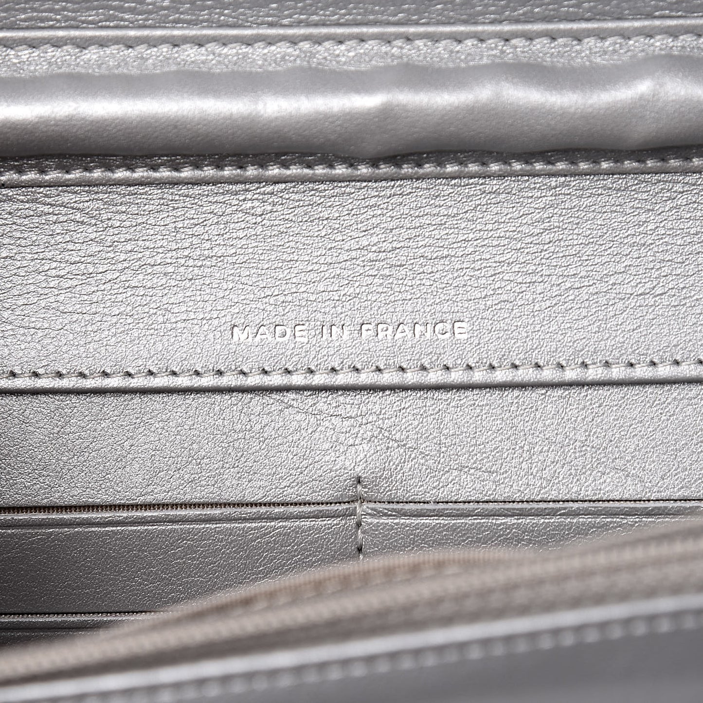 Patent Strass Wallet On Chain WOC Silver
