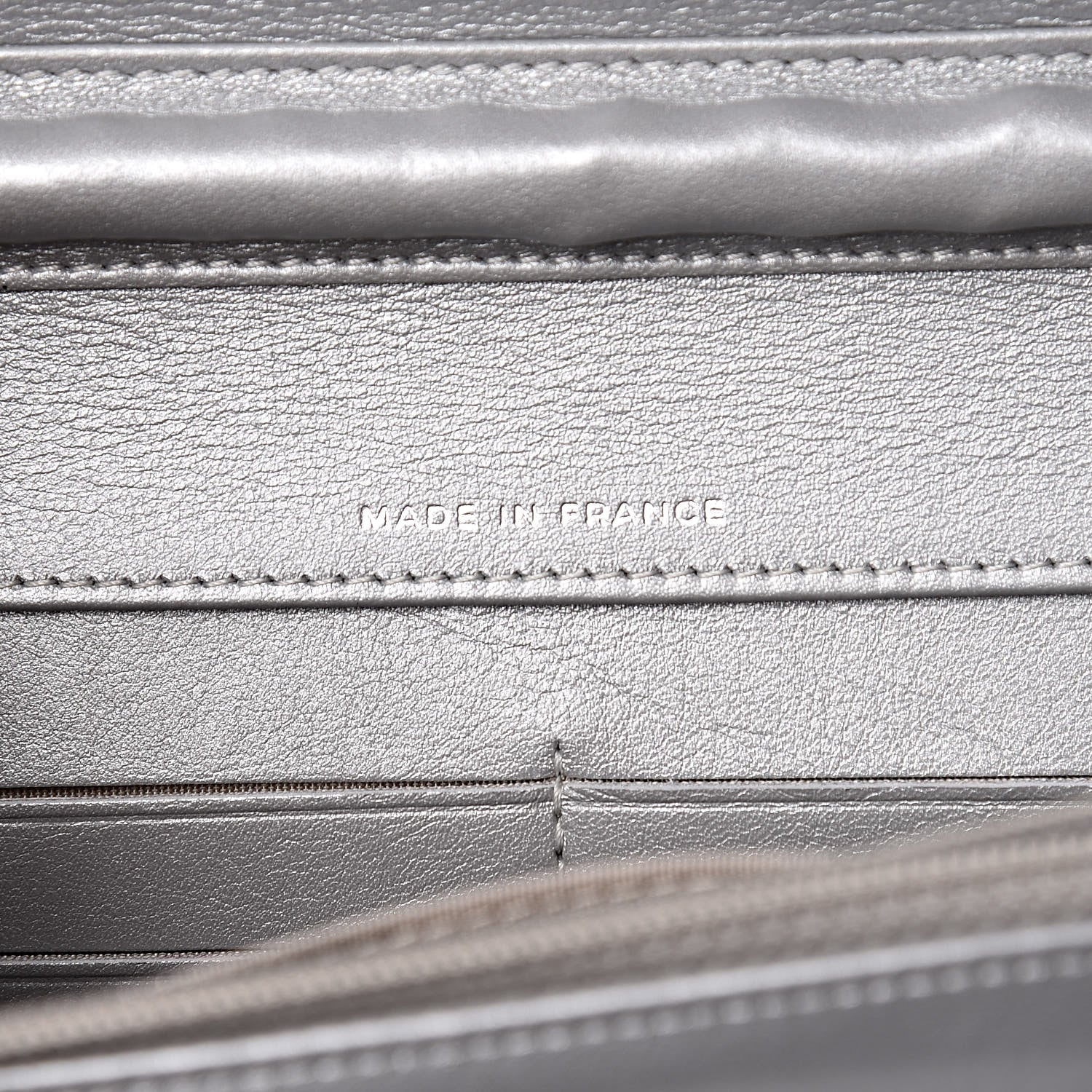 Chanel Patent Strass Wallet On Chain WOC Silver 6 of 16