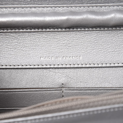 Chanel Patent Strass Wallet On Chain WOC Silver 6 of 16
