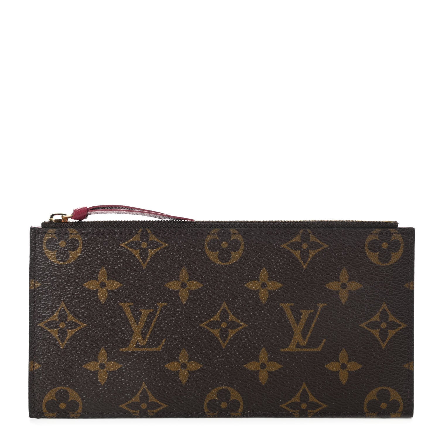 Louis Vuitton Monogram Felicie Chain Wallet Zippered Insert Fuchsia 1 of 6