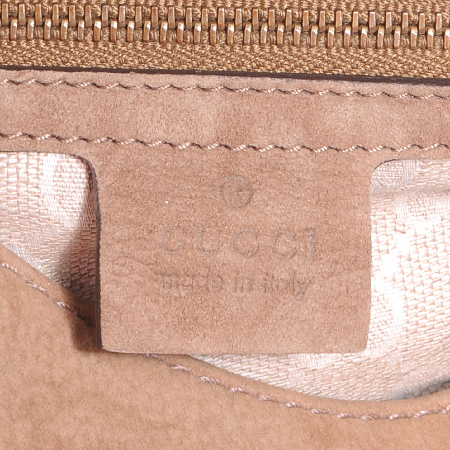 Nubuck Large Soft Stirrup Shoulder Bag Light Brown