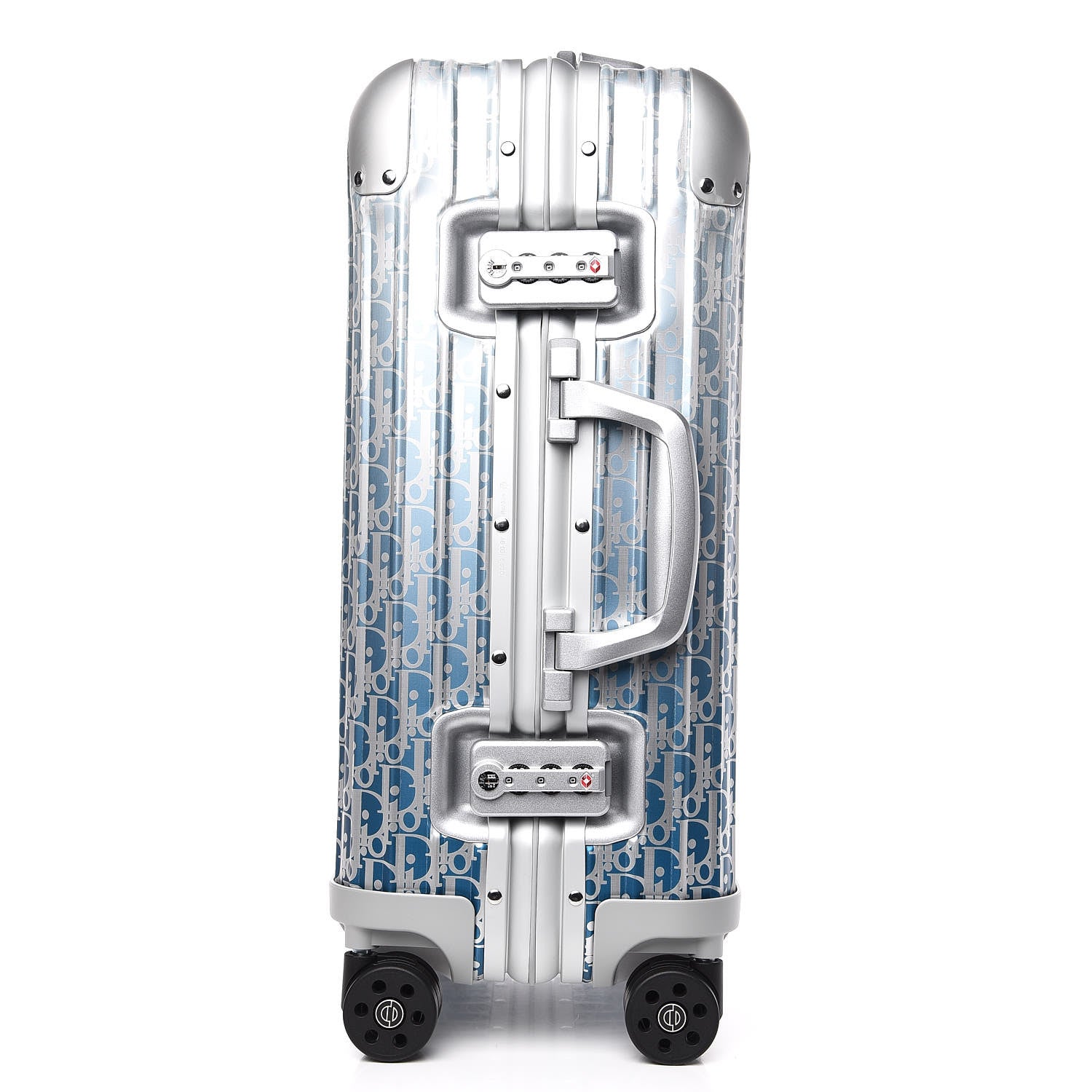 Christian Dior X RIMOWA Aluminum Gradient Cabin Luggage Blue Multi 3 of 12