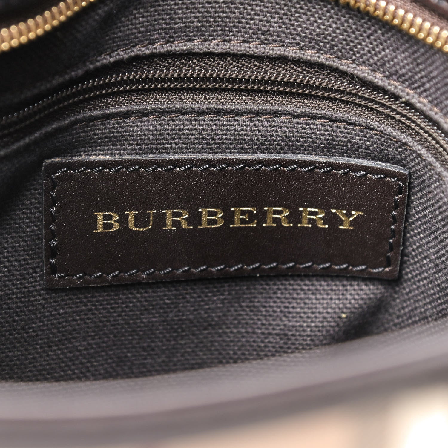 Burberry Haymarket Check Small Brooklyn Hobo Brown 5 of 9