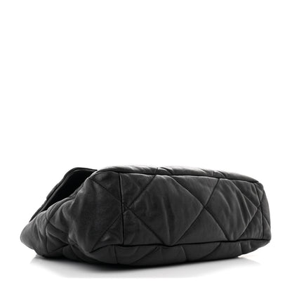 Chanel Goatskin Quilted Large Chanel 19 Flap Black 4 of 11
