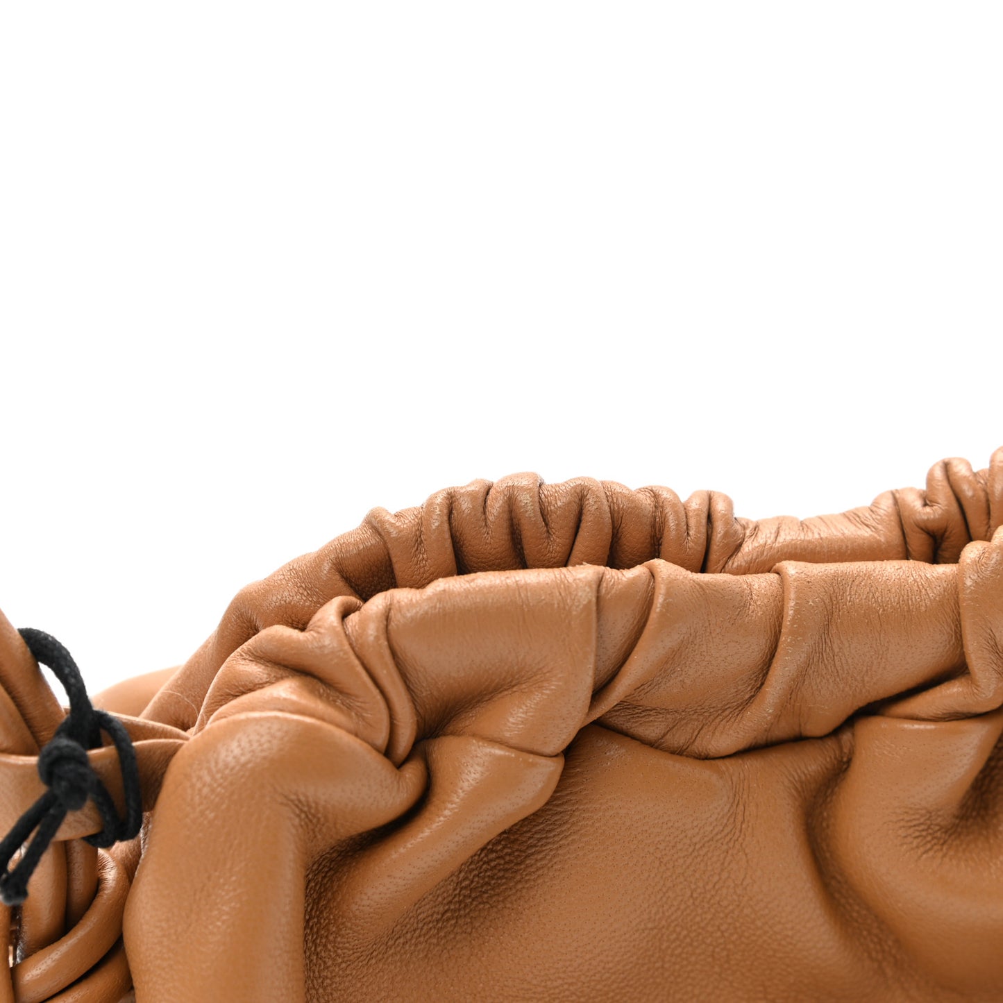 Lambskin Mini Cloud Wristlet Caramel