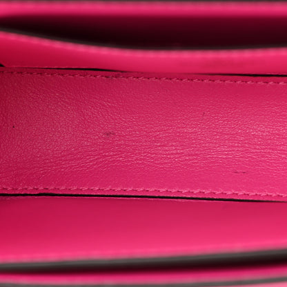 Valentino Garavani Smooth Calfskin Enamel Tonal Small Rockstud23 Shoulder Bag Pink PP 12 of 17