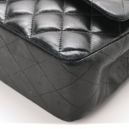 Chanel Lambskin Quilted Medium Double Flap Black 10 of 10