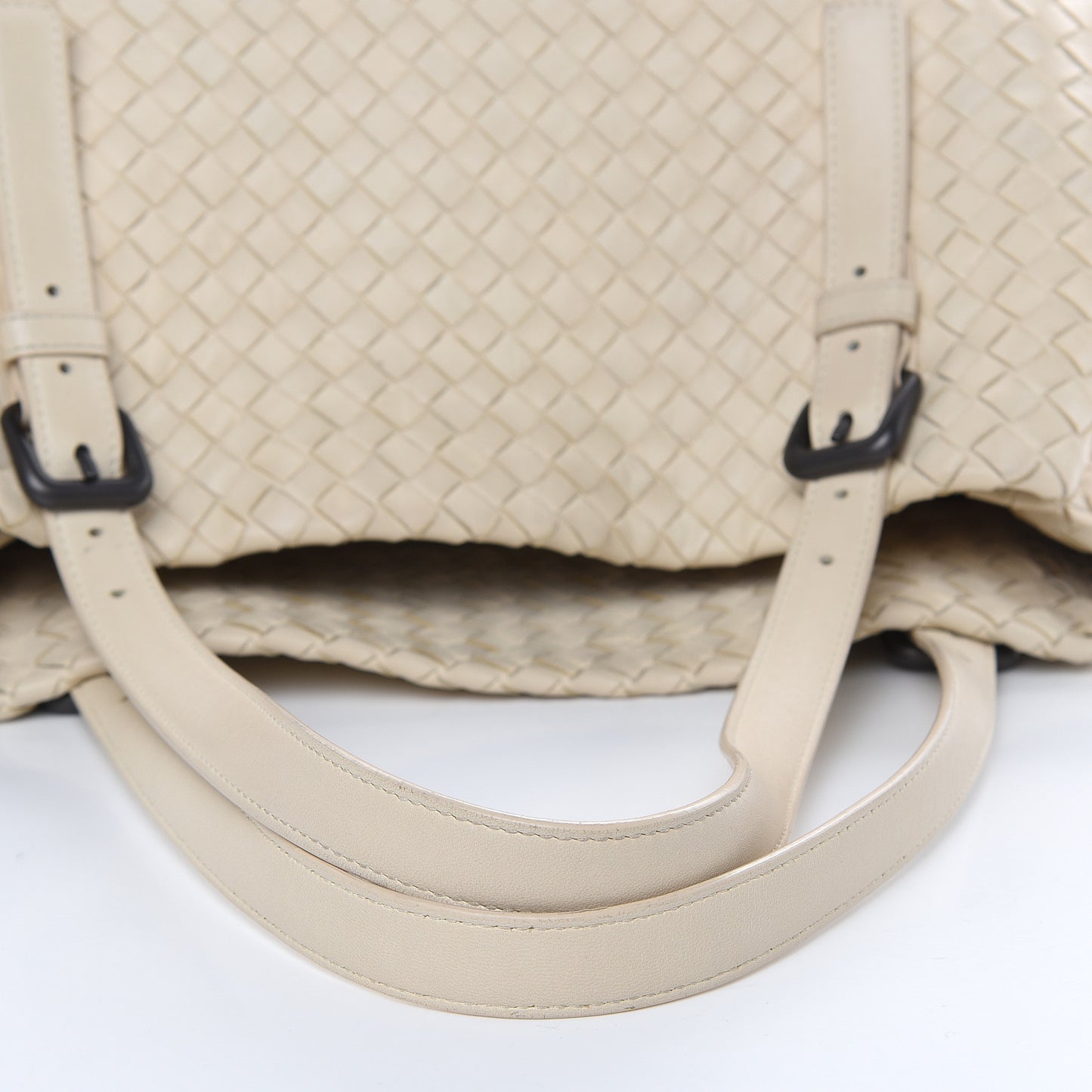 Nappa Intrecciato Large Cesta Tote White