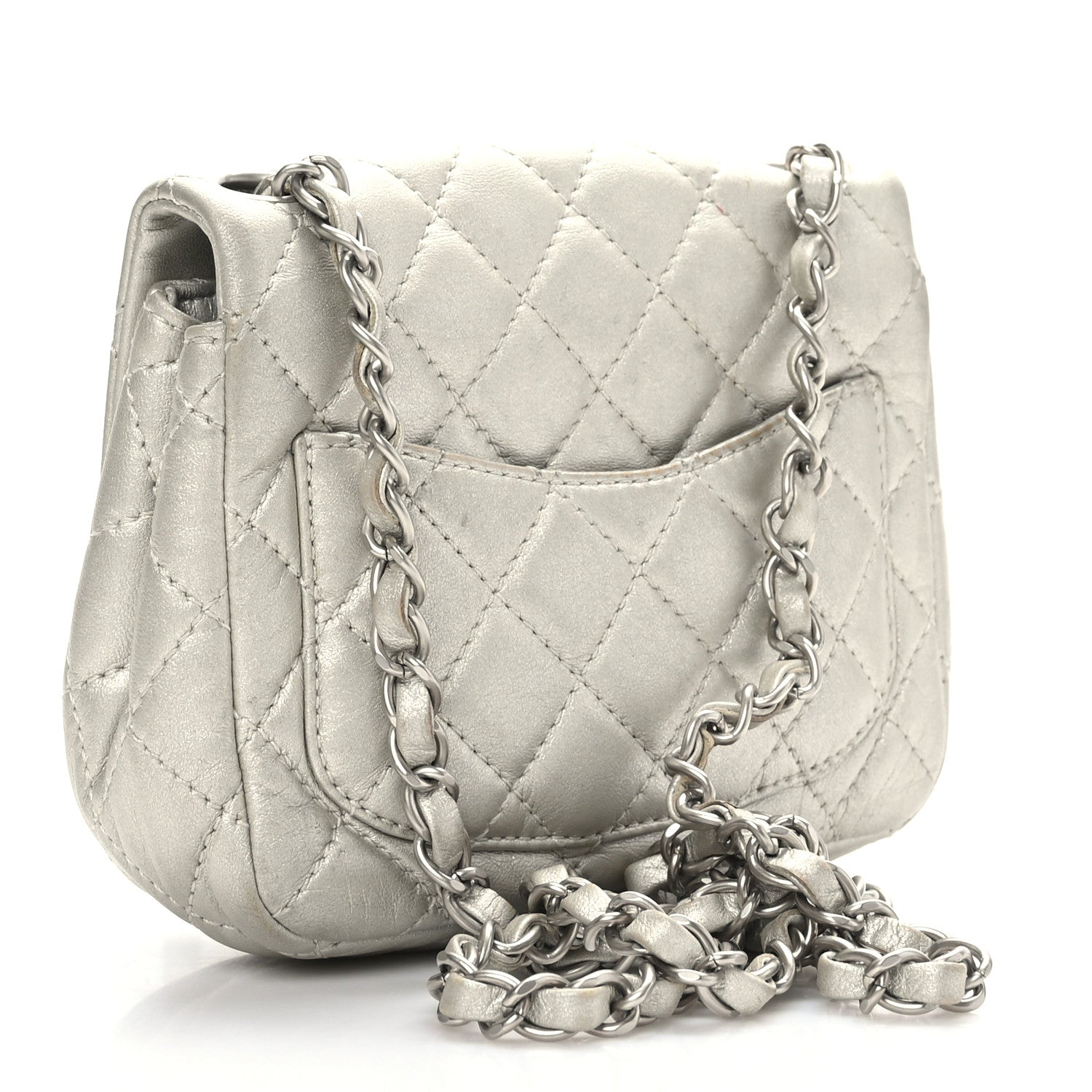 Chanel Metallic Lambskin Quilted Mini Square Flap Gold 3 of 9
