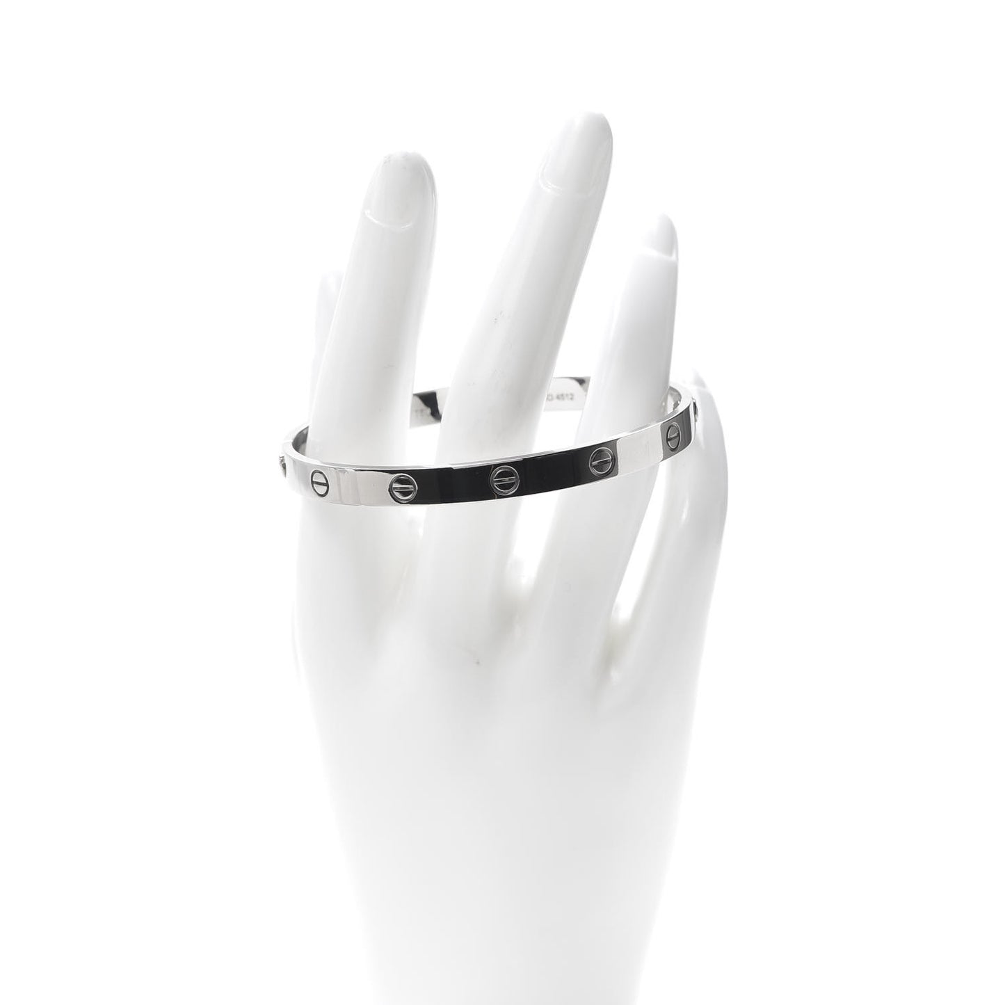 18K White Gold LOVE Bracelet 19