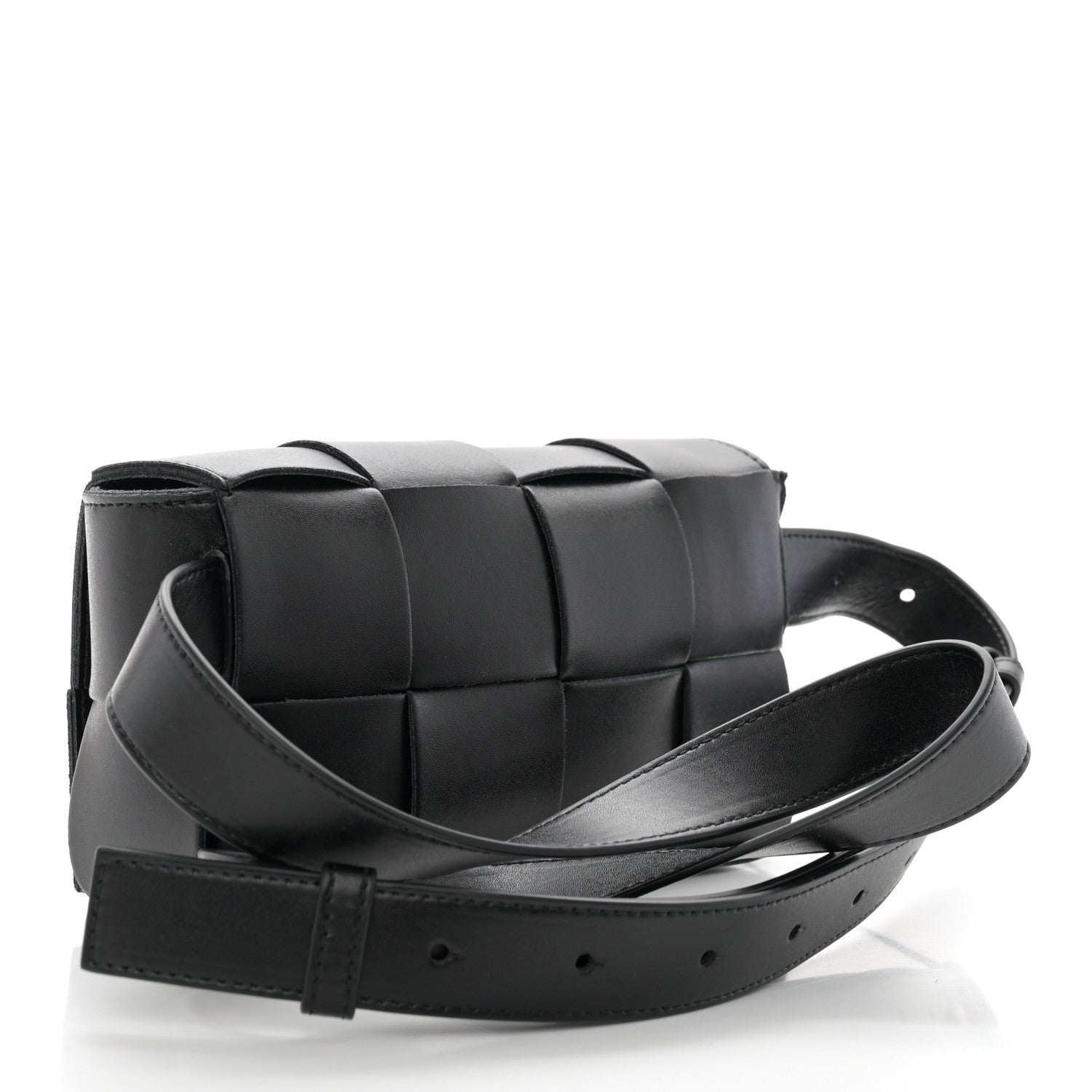 Bottega Veneta Nappa Maxi Intreccio The Belt Cassette Bag Black 3 of 9