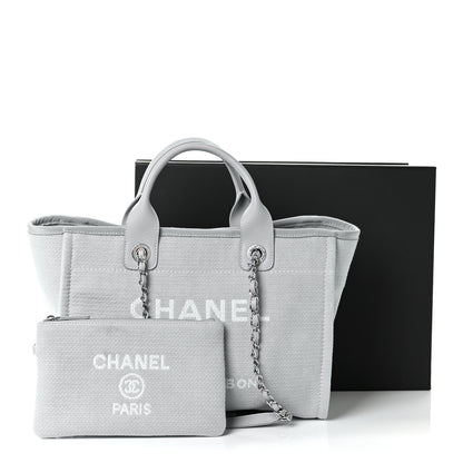 Chanel Mixed Fibers Small Deauville Tote Grey 10 of 10