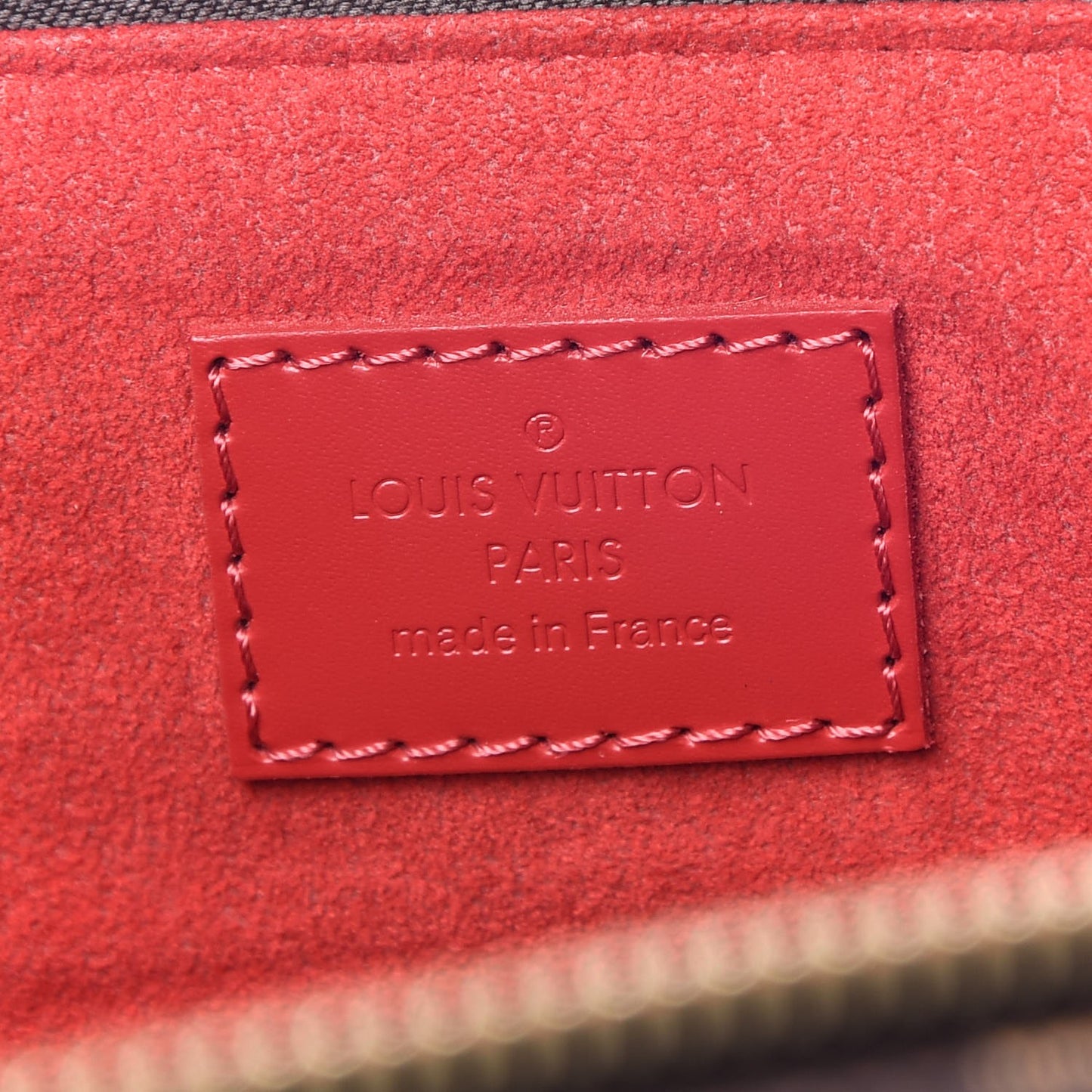 Damier Ebene Caissa Tote PM Cherry