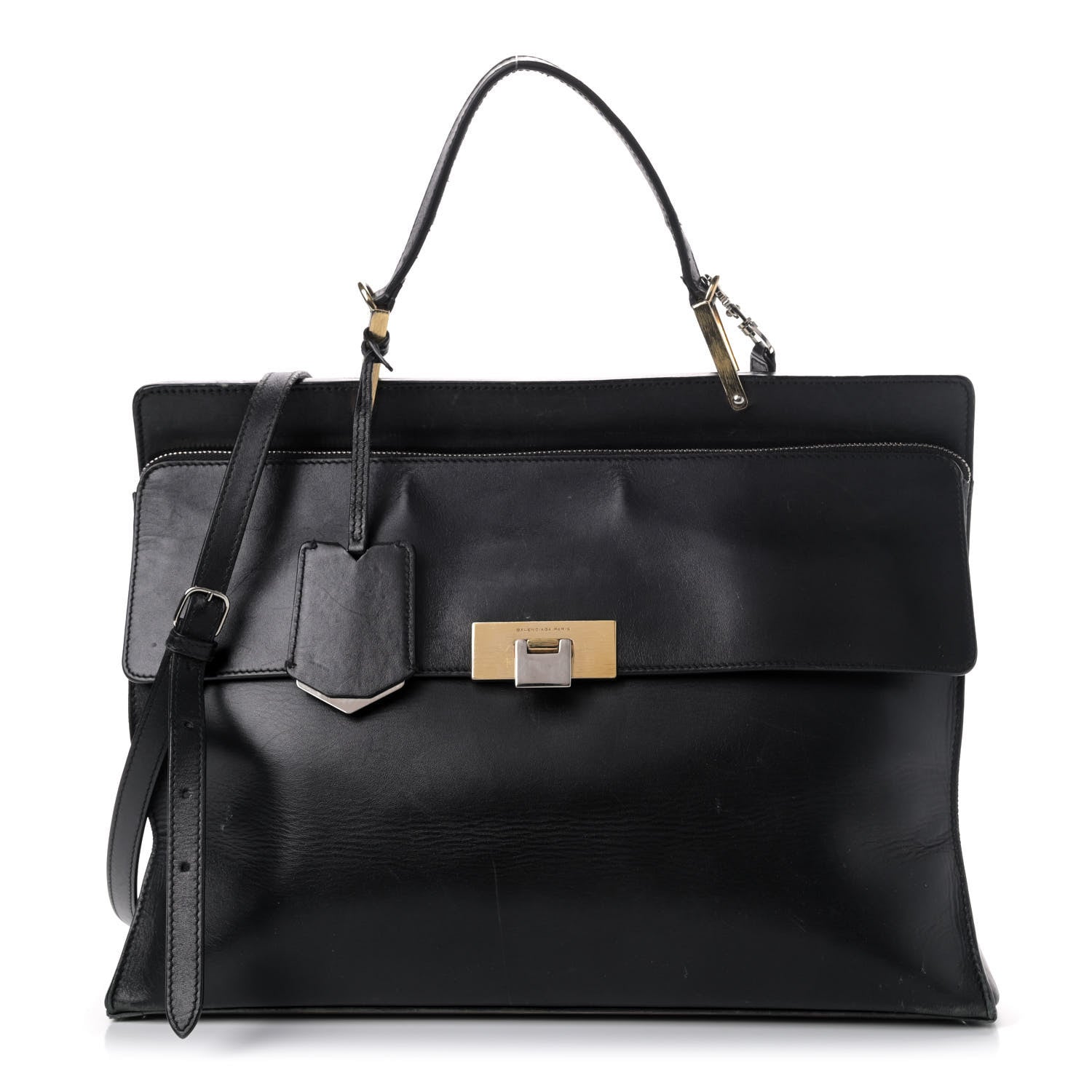Balenciaga Calfskin Le Dix Zip Cartable Black 1 of 7