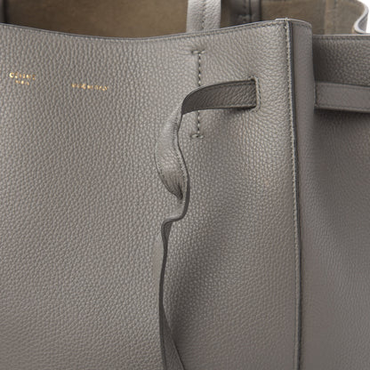 Celine Soft Grained Calfskin Small Belt Cabas Phantom Grey 10 of 12