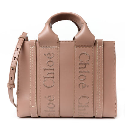 Chloe Calfskin Small Woody Tote Anemone Pink 1 of 11