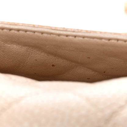 Chanel Pearly Caviar Quilted Mini Rectangular Flap Beige 23 of 26