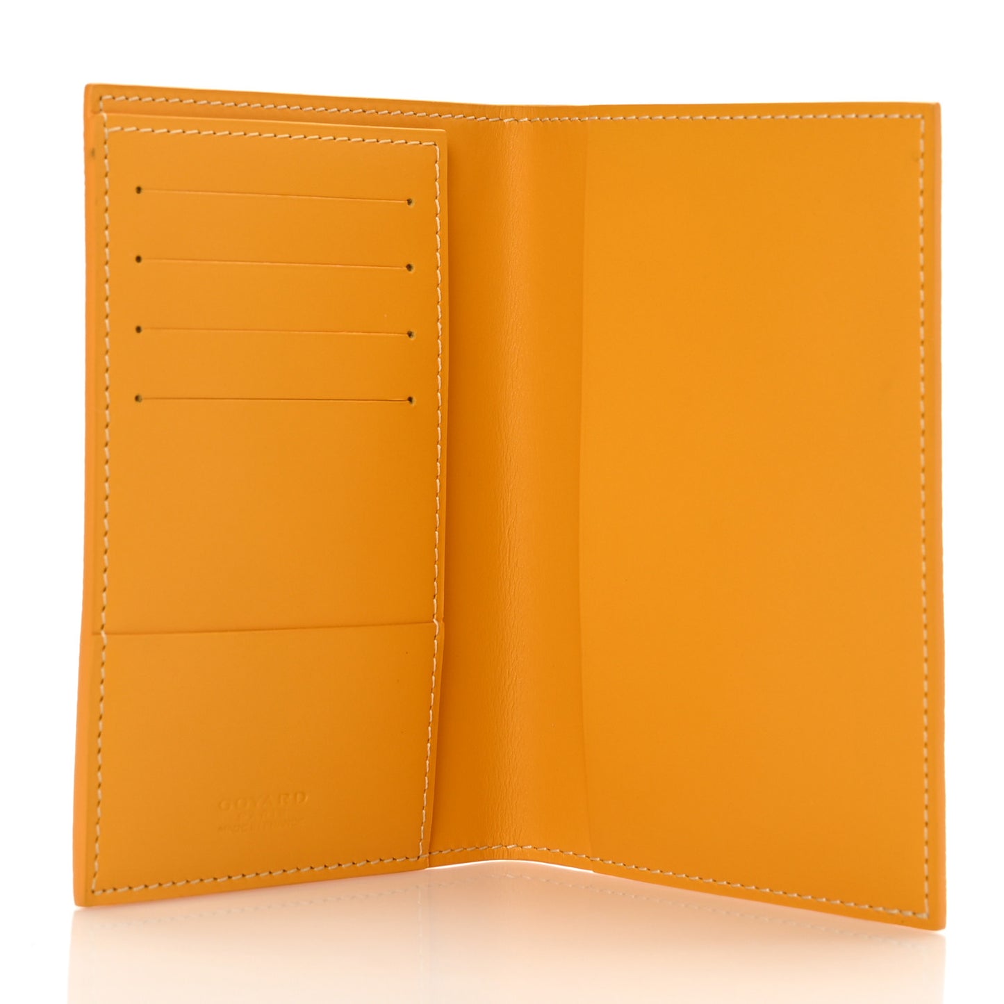 Goyardine Passport Wallet Yellow