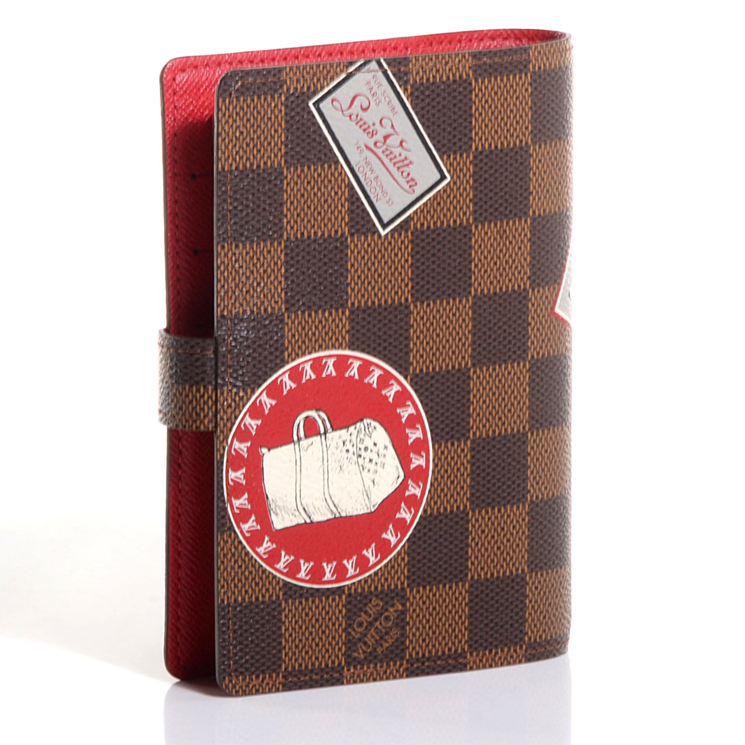 Louis Vuitton Damier Ebene Patch Small Ring Agenda Cover 3 of 7