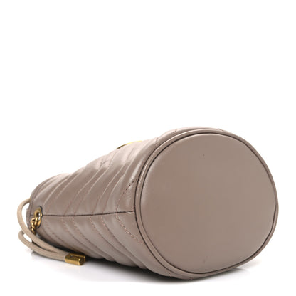 Gucci Calfskin Matelasse Mini GG Marmont 2.0 Bucket Bag Porcelain Rose 4 of 11