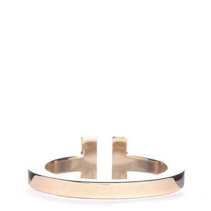 Tiffany 18K Yellow Gold T Square Ring 54 7 4 of 5