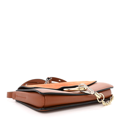 Chloe Suede Calfskin Small Faye Shoulder Bag Tobacco 4 of 15