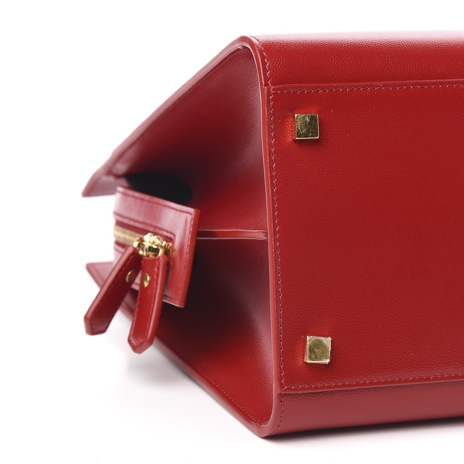 Saint Laurent Grain De Poudre Medium Uptown Tote Rouge Eros 8 of 10