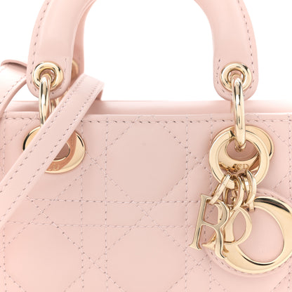 Christian Dior Lambskin Cannage Micro Lady D-Joy Powder Pink 8 of 10