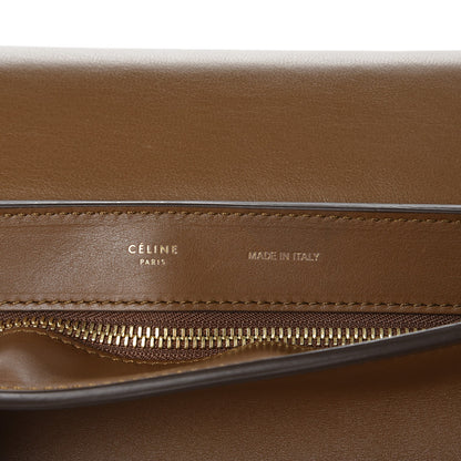 Celine Calfskin Suede Medium Tri-Color Trapeze Black 7 of 8