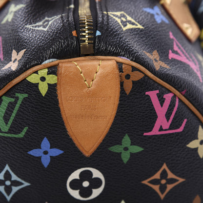 Louis Vuitton Monogram Multicolor Speedy 30 Black 9 of 10