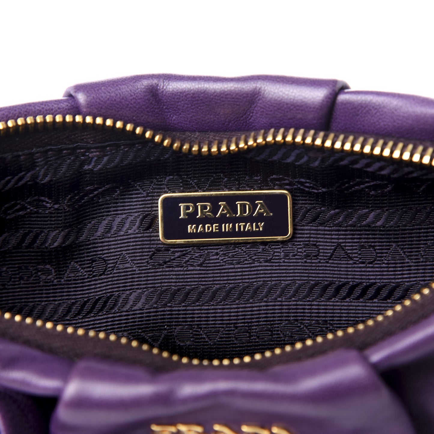 Nappa Rosette Shoulder Bag Viola