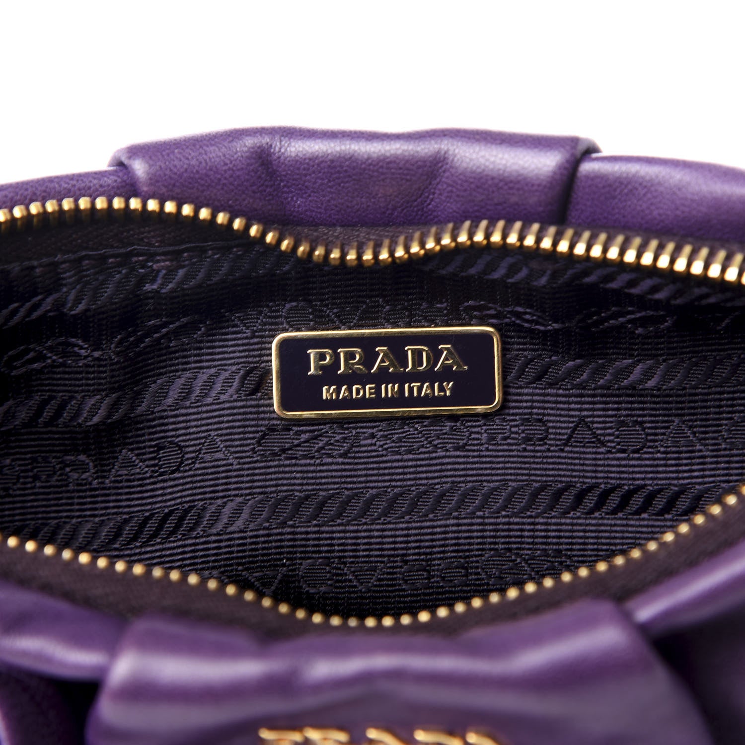 Prada Nappa Rosette Shoulder Bag Viola 7 of 8