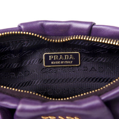 Prada Nappa Rosette Shoulder Bag Viola 7 of 8