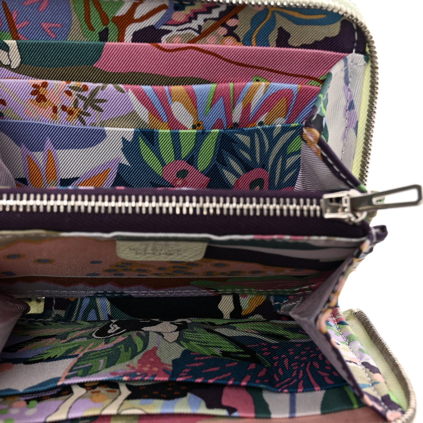 Epsom Silk'In Compact Wallet Vert Fizz