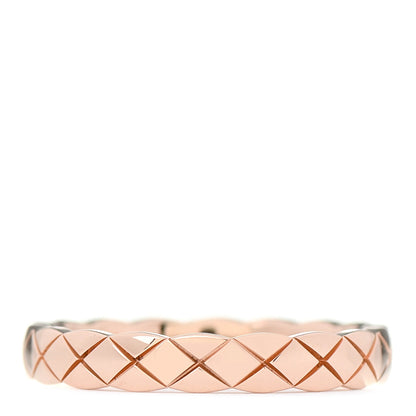 Chanel 18K Beige Gold Mini Coco Crush Ring 53 6.25 1 of 5