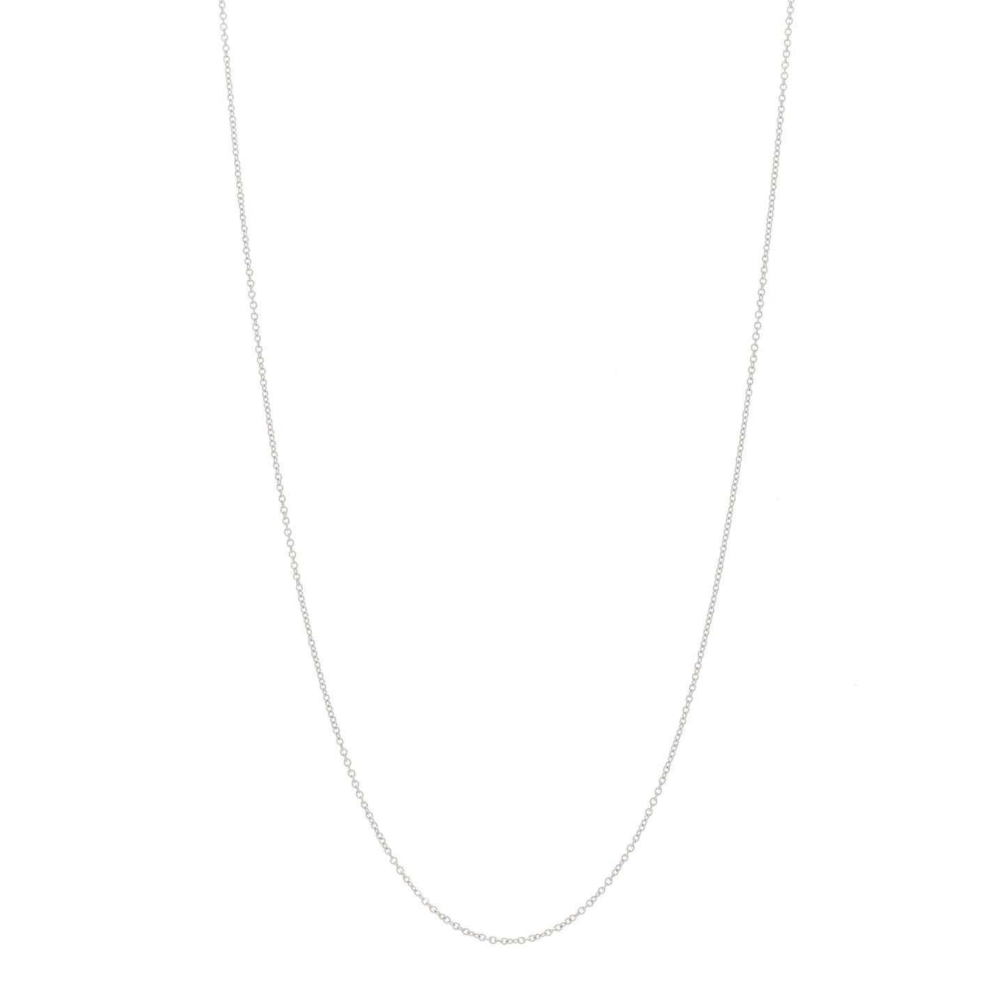 Platinum Chain Necklace 18"
