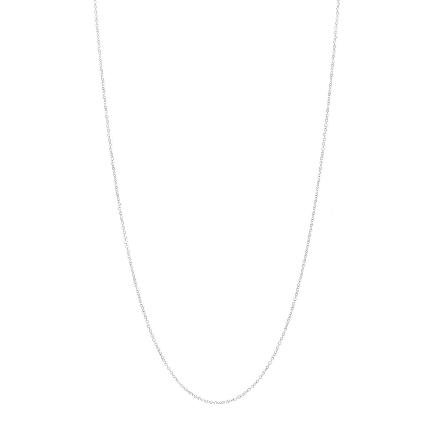 Tiffany Platinum Chain Necklace 18" 1 of 4