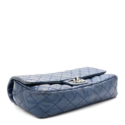 Chanel Iridescent Caviar Quilted Jumbo Easy Flap Dark Blue 7 of 21