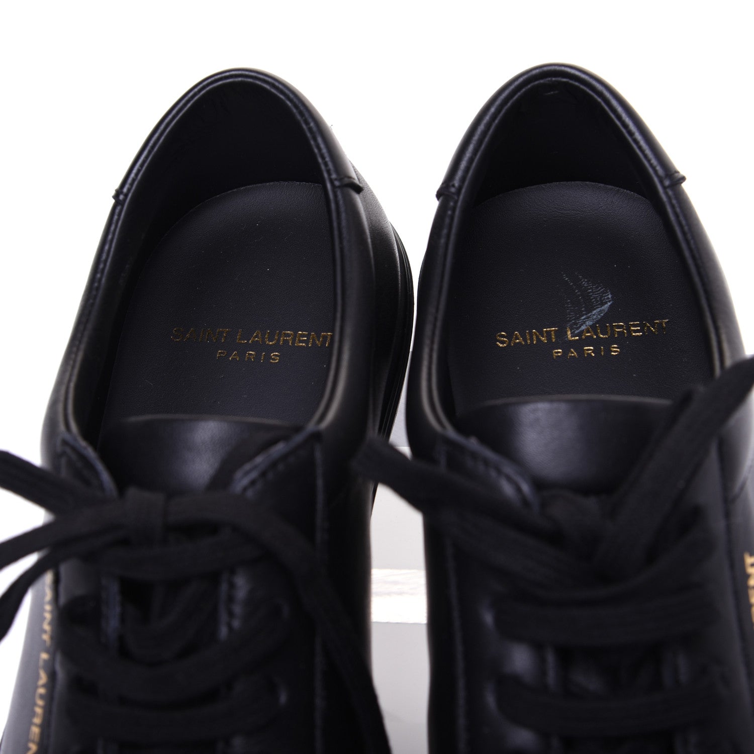 Saint Laurent Calfskin Womens Andy Low Top Sneakers 38 Black 8 of 10